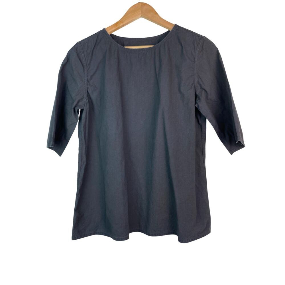 TOOGOOD The Printer Top 004‎ Black Size 1 Boxy Top Made in London *